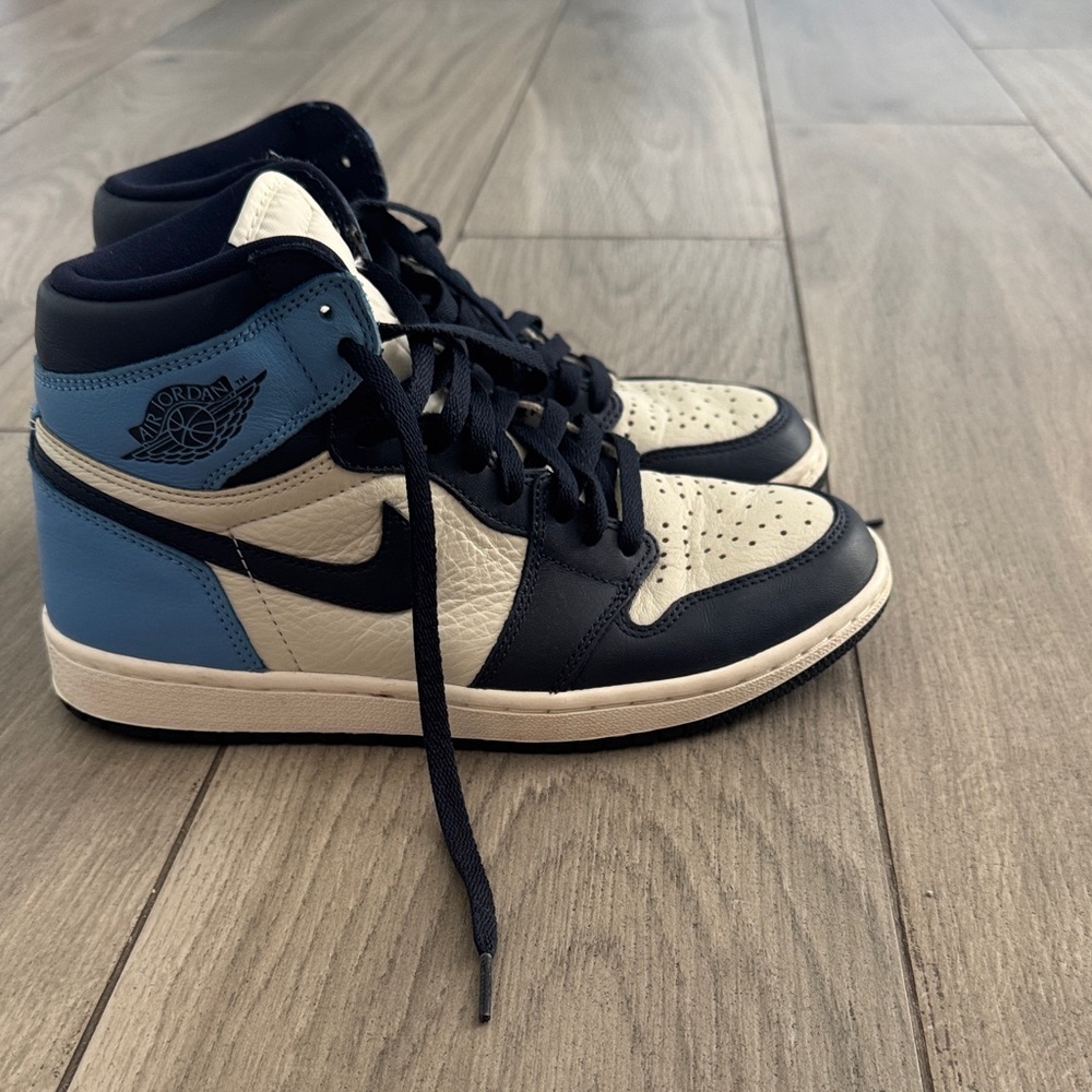 Jordan High-Top Sneakers in Cream and Black